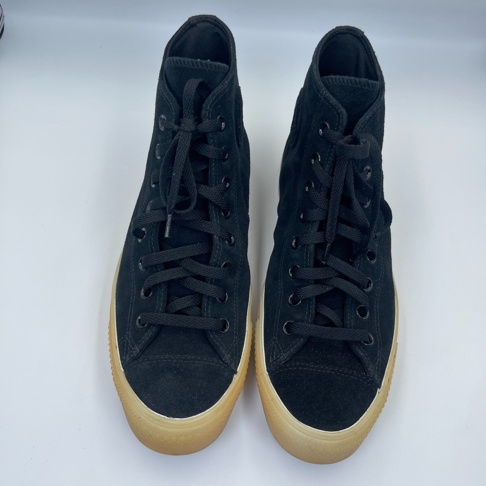 Converse Chuck Taylor All Star Sneakers M10.5/W12.5 Black Suede High Top 166138C